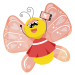 Das Symbolbild zeigt einen Comic-artig gezeichneten Schmetterling mit Handy und unterstreicht damit das Projekt Medienstarter, eine Medienpädagogik Weiterbildung für Erzieher und Kitas, damit die Medienkompetenz von Kindern in Mecklenburg-Vorpommern gestärkt wird.