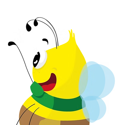 Das Symbolbild zeigt eine Comic-artig gezeichnete Bienen und unterstreicht damit das Projekt Medienstarter, eine Medienpädagogik Weiterbildung für Erzieher und Kitas, damit die Medienkompetenz von Kindern in Mecklenburg-Vorpommern gestärkt wird.